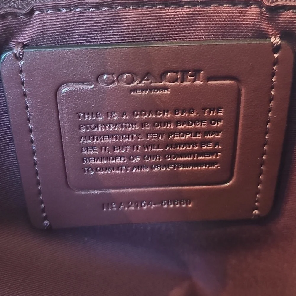 Coach Pink Pebbled Leather Tote Bag EUC - Picture 3 of 6